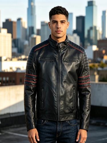 Campera Cuero Hombre