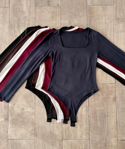 Body Manga Larga Cuello Redondo Modal Soft