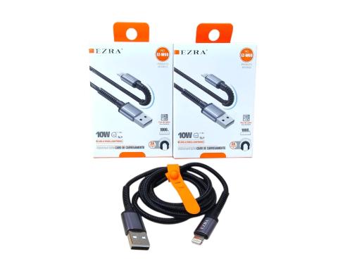 Cable Ezra Usb a Iphone 10w Reforzado Flexible (ez-w69)