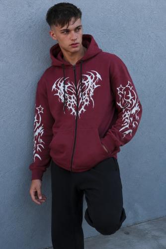 Campera  Bordo Gothic Ghost