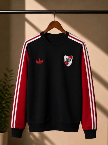 Buzo Frizado de River Doble Bordado Frisa Peinada Hay de Boca y Afa También