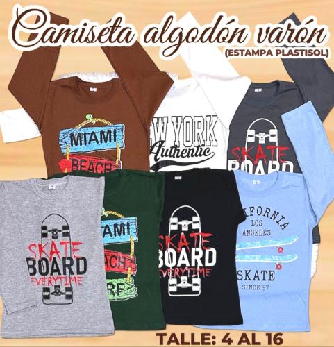 Camiseta Algodon Nene