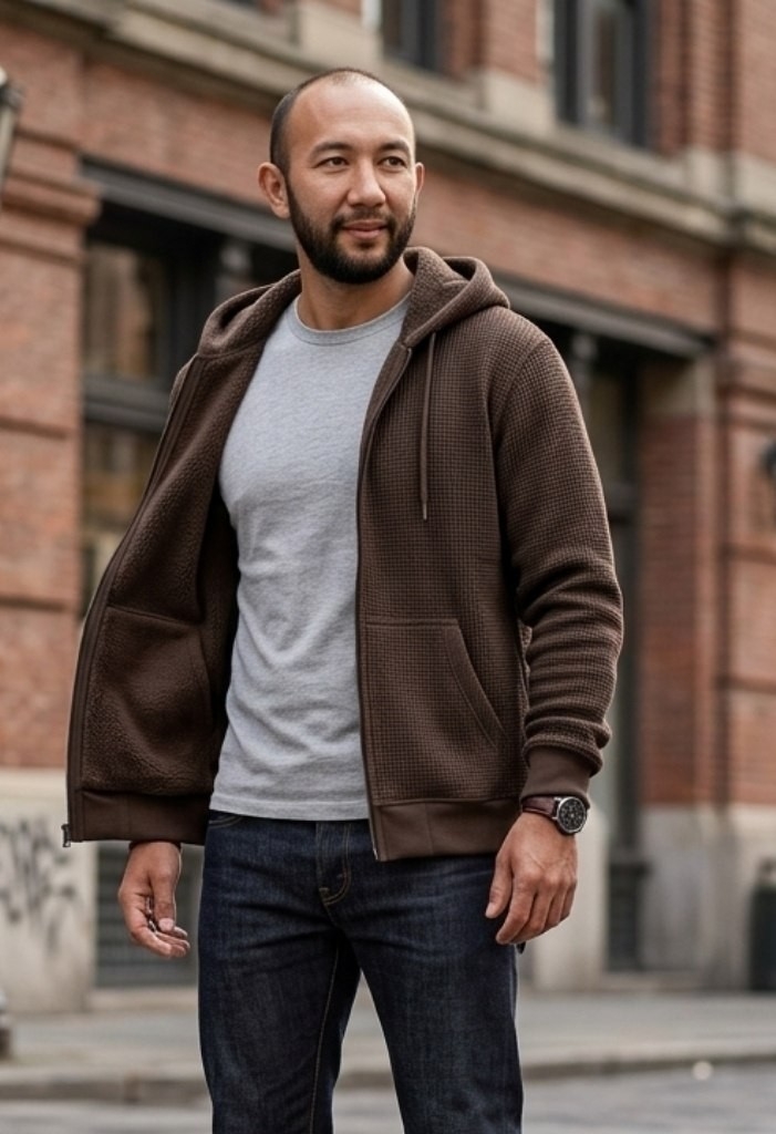 Campera de Wafle con Plush - Imagen 2