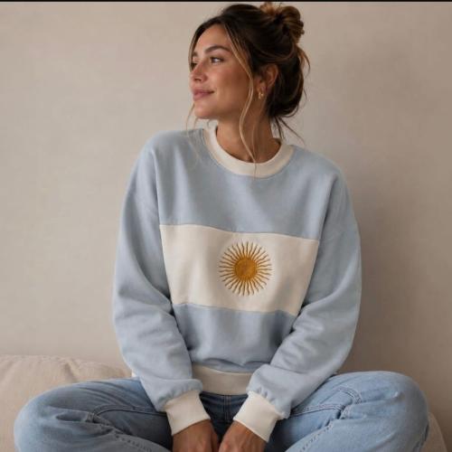 Buzo Frizado Premium Estampado Bordado