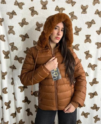 Campera Talle 1 al 7 Negro Marrón Crema Campera Importada de Mujer