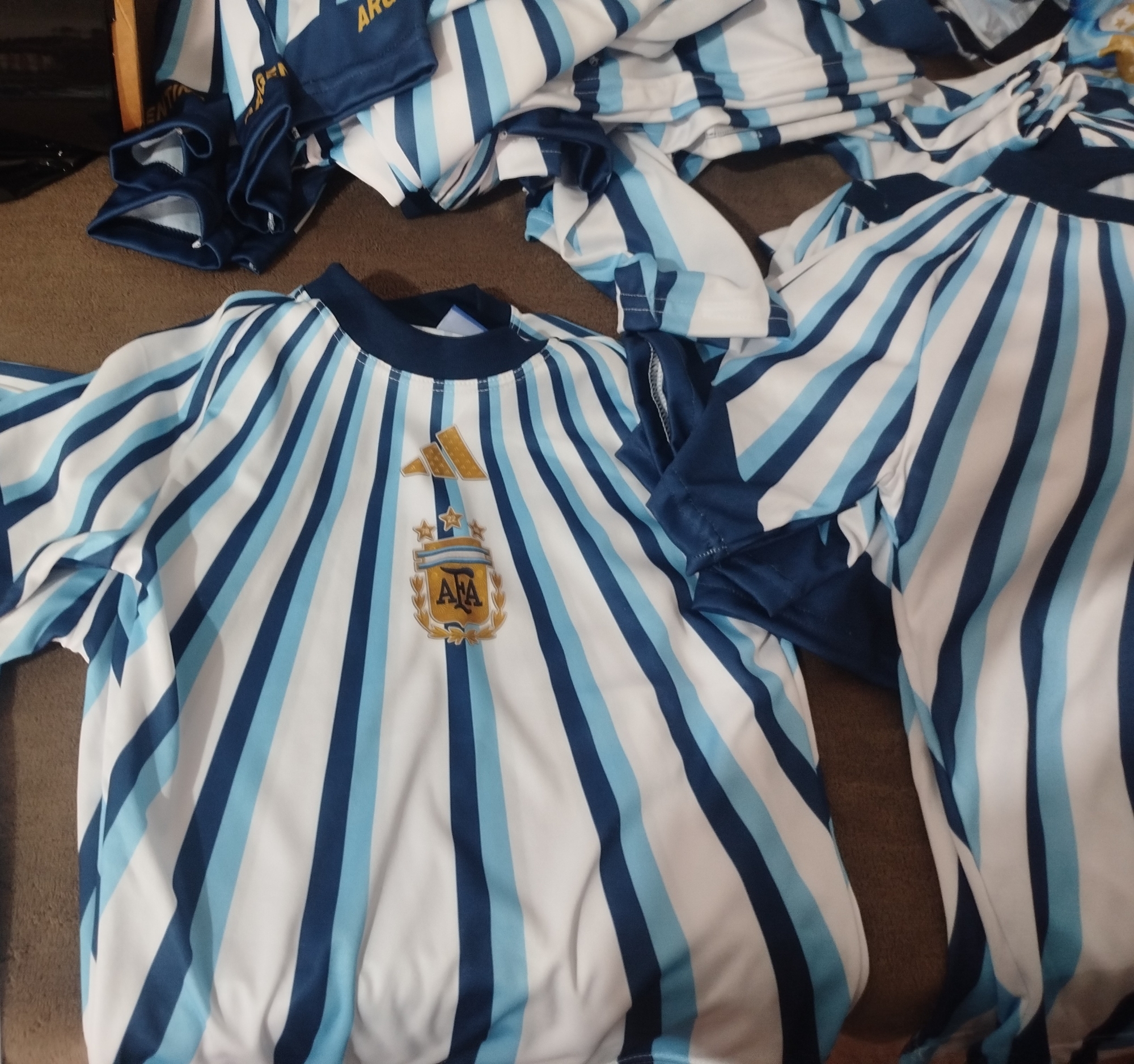 Camiseta Argentina Niños Sublimado - Imagen 2