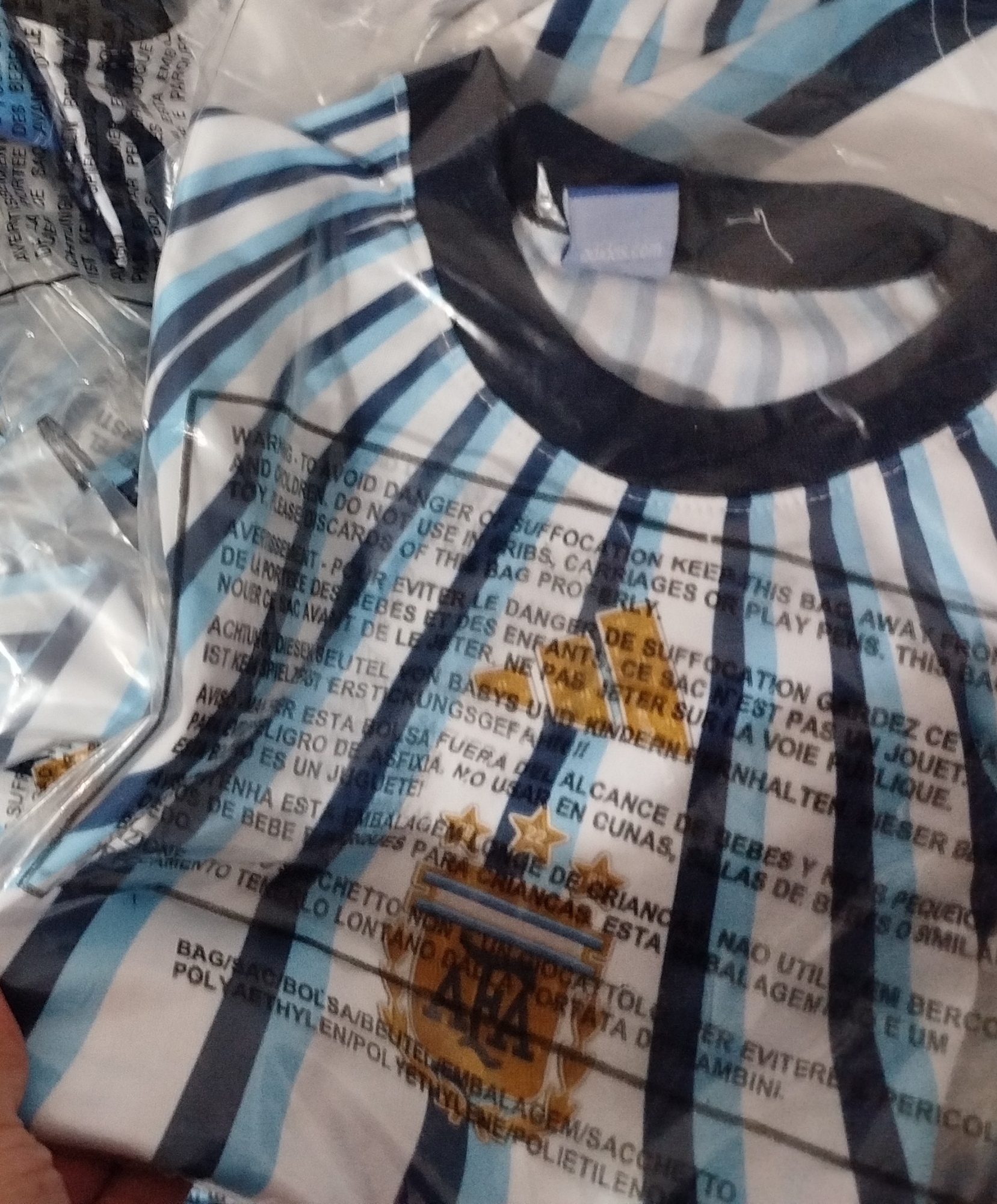 Camiseta Argentina Niños Sublimado - Imagen 2