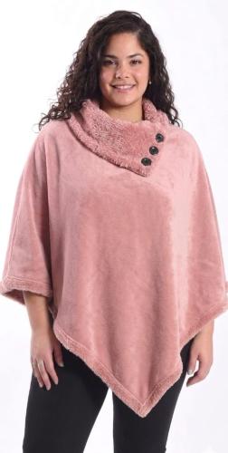 Ponchos Plush con Piel