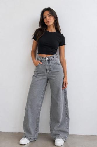 Baggy Rígido Dama Color Gris con Regulador