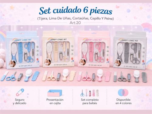 Set Cuidado Bebé 6 Piezas Andy Art.20