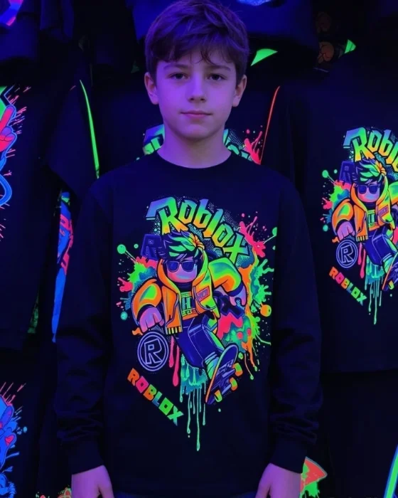 Camiseta Robolx Q Brillan en Oscuridad