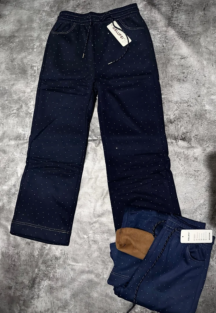 Pantalones Palazos Jeans con Piel por Dentro - Imagen 1
