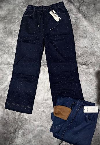 Pantalones Palazos Jeans con Piel por Dentro