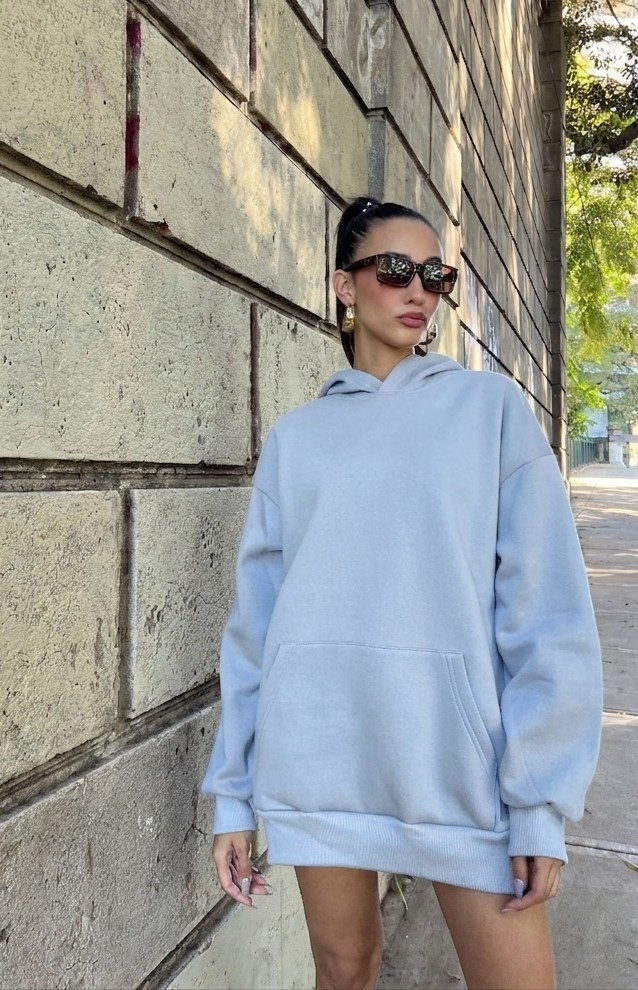 Buzo Oversize Frisa Peinado - Imagen 1