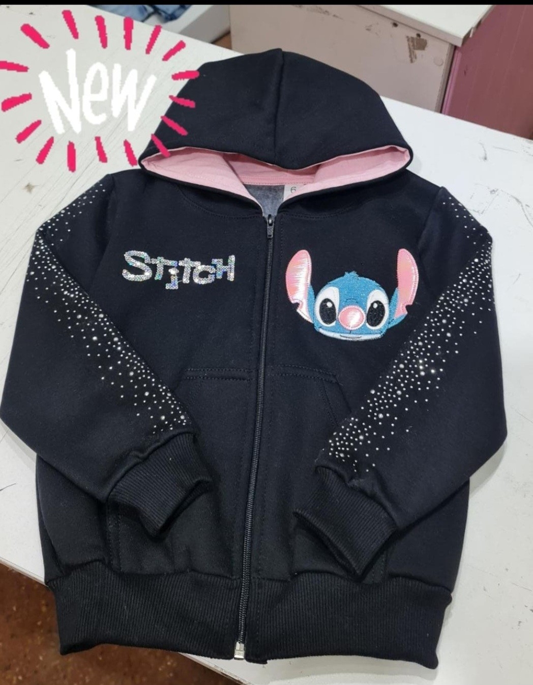Campera de Stich Nena con Brillo - Imagen 4