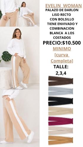 Pantalon Palazo con Combinacion y Linea
