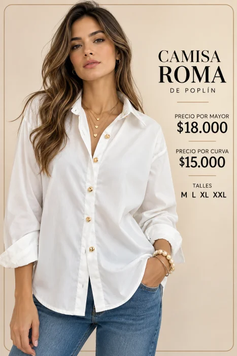 Camisa de Poplin