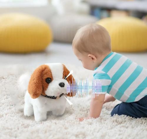 Juguete Peluche Perrito Interactivo Camina y Ladras Pilas 18×14× 8 Cm, Jugueteria - Miniatura 3