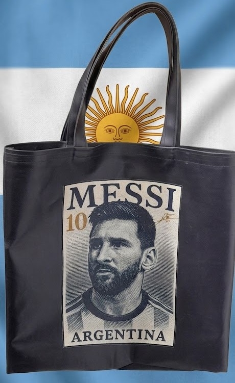 Totebags Impermeables Messi / Mundial / Argentina - Imagen 2
