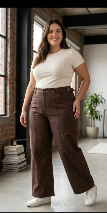 Wide Leg  Chocolate