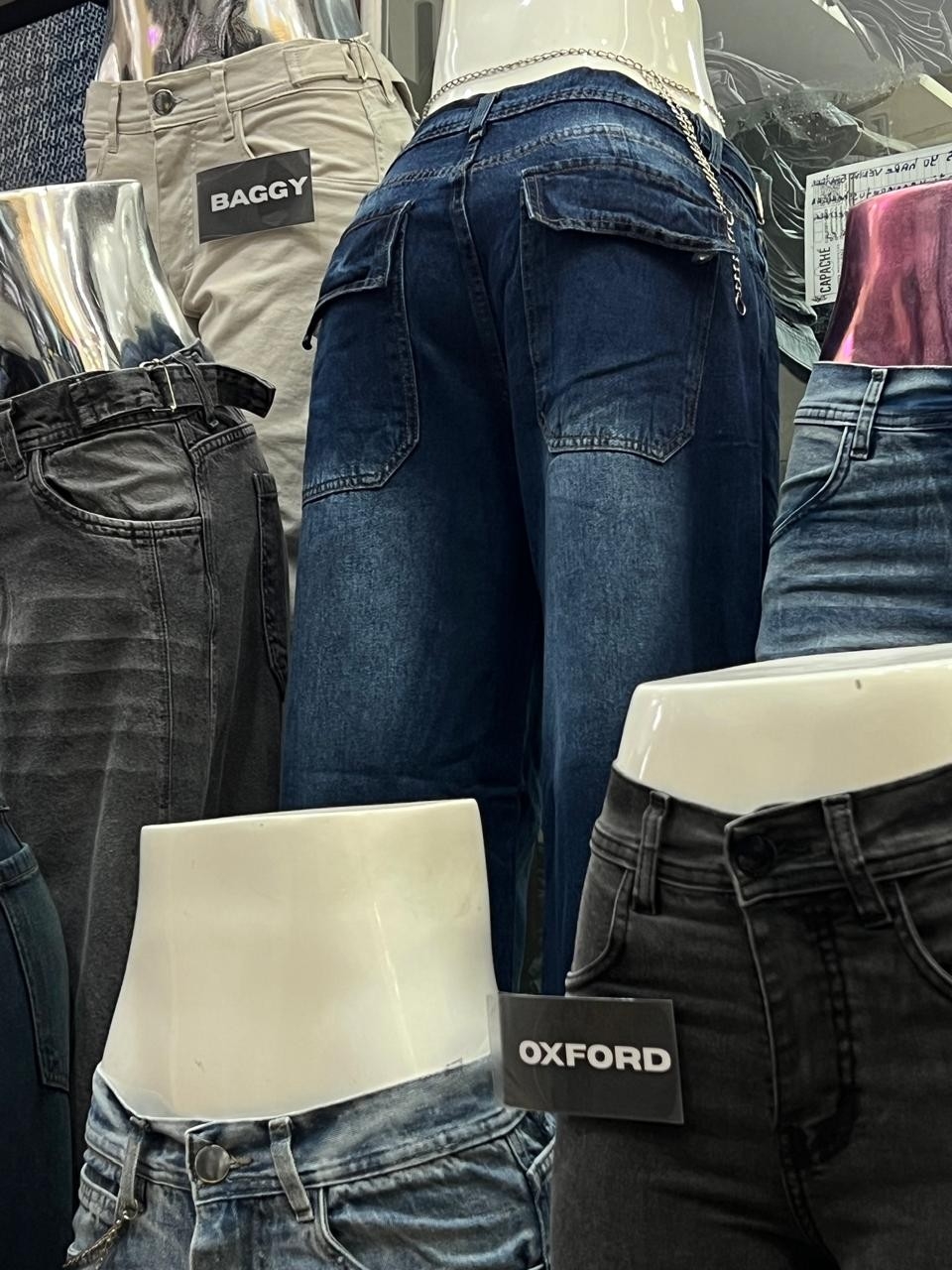 Wide Leg Azul Oscuro con Tapitas - Imagen 2