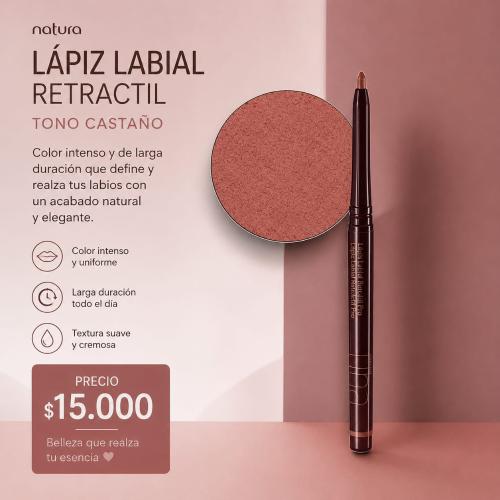 Lapiz Labial Retráctil Natura