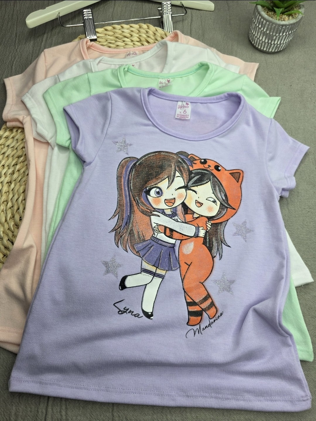 Remera Moodal de Lyna y Mandarín para Nena. - Imagen 5