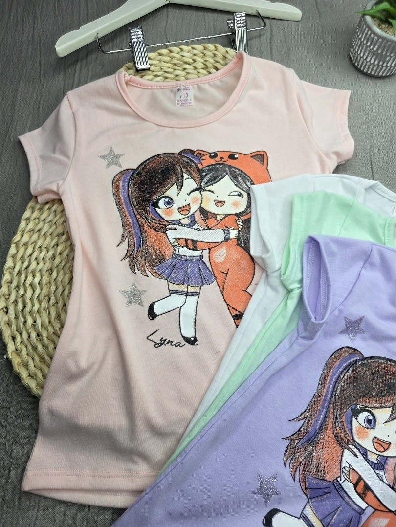 Remera Moodal de Lyna y Mandarín para Nena. - Imagen 6