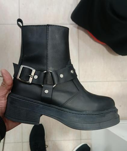 Bota Biker de Cuero Vacuno