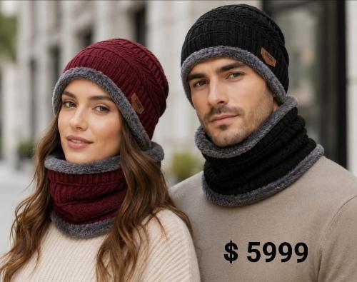 Conjunto Cuello y Gorros