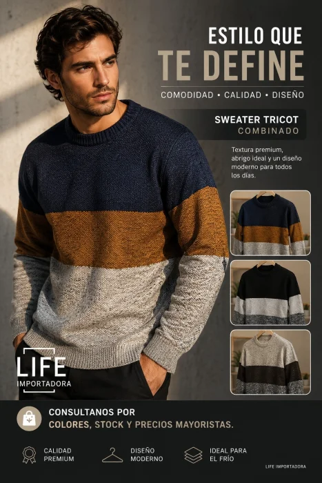 Sweater Combinado