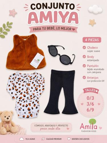 Conjunto Chaleco C/anteojos Amiya