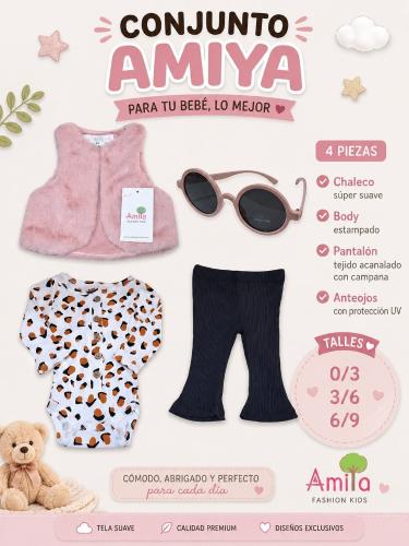 Conjunto Chaleco C/anteojos Amiya - Miniatura 2