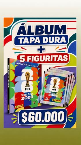 Album Tapa Dura Panini Argentina mas 5 Paquetes de Figuritas