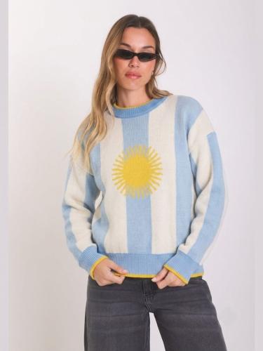 Sweater Selección Argentina - Doble Hilo Bremer