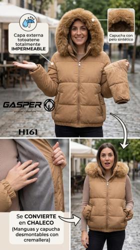 Campera con Piel Desmontable a Chaleco