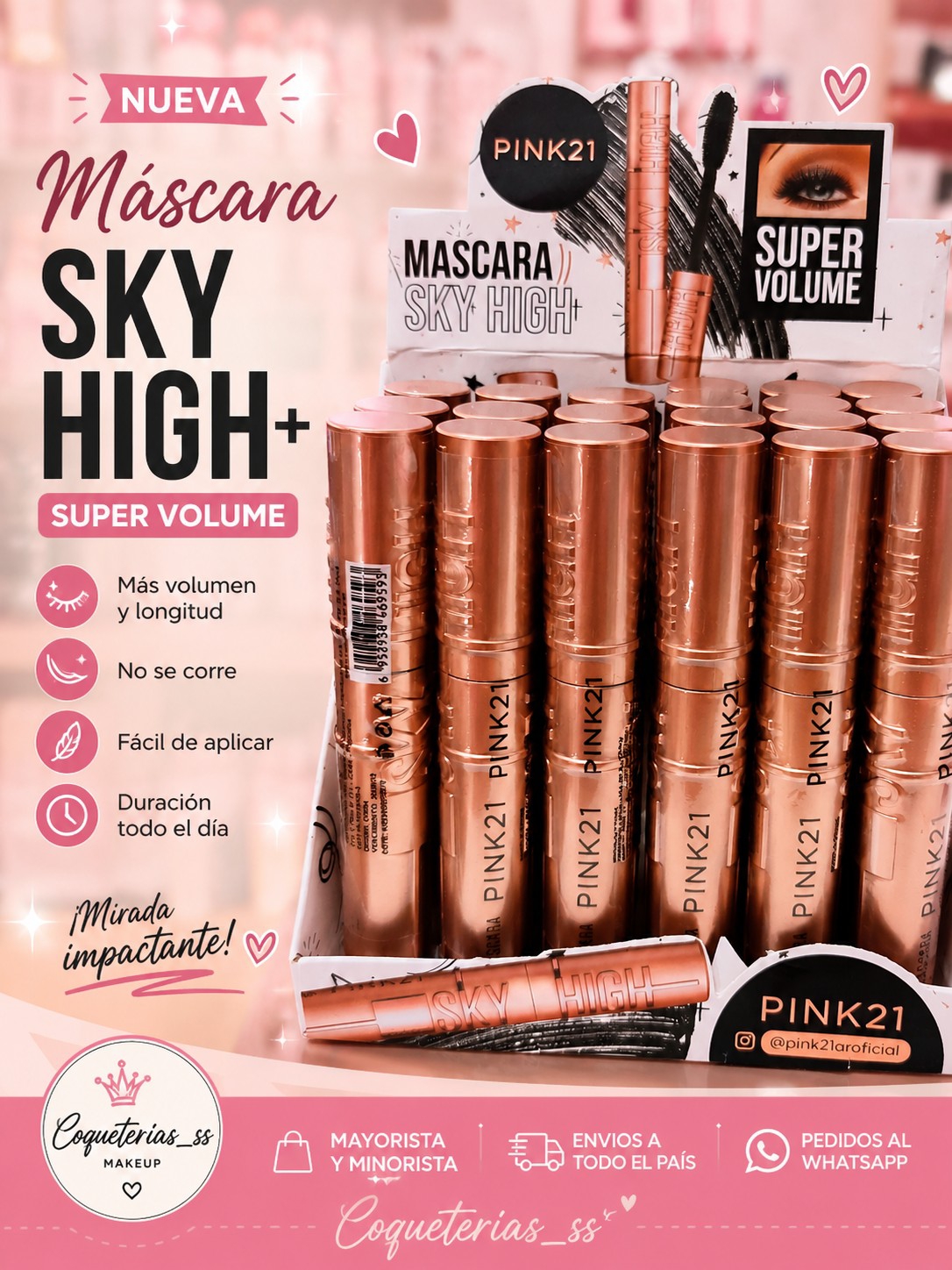Máscara de Pestañas Sky High Pink21 - Imagen 1