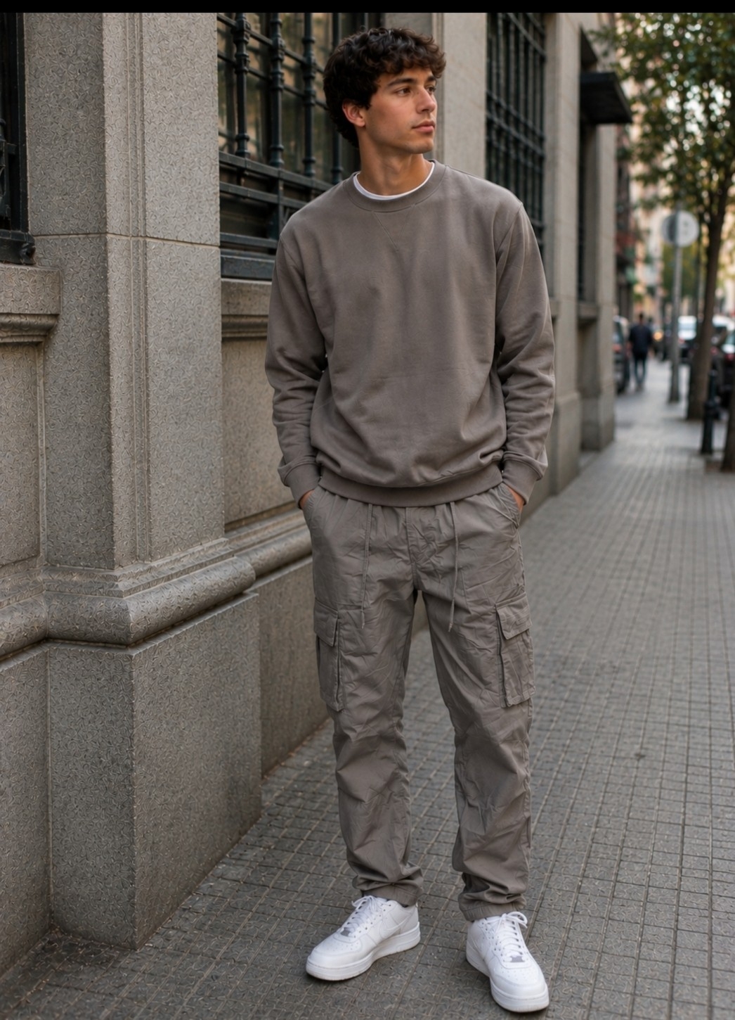 Pantalón Cargo Recto Importado de Gabardina - Imagen 2