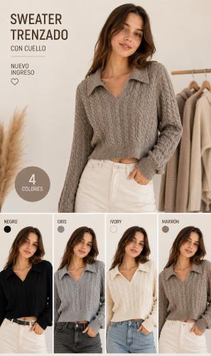 Sweater con Cuello #366