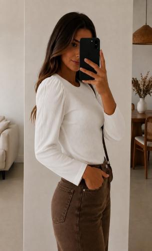 Camiseta con Manga Princesa (morley Frizado)