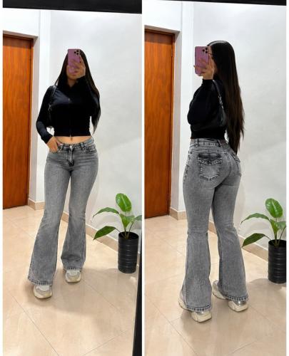 Jeans Tiro bajo Oxford