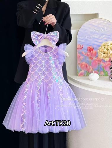 Vestido Corto Tk20 Lila Importado