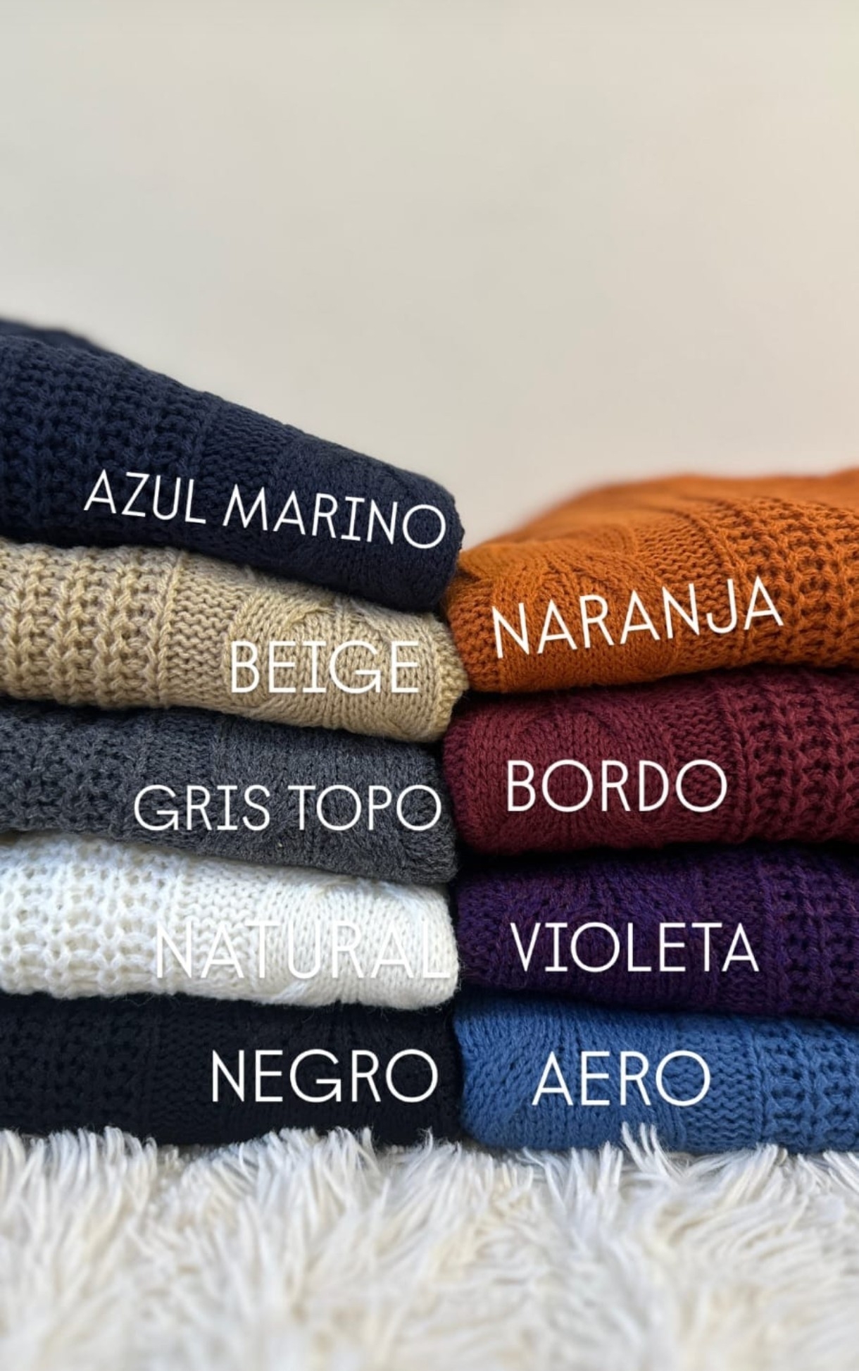 Cardigan Lana Acrílica Mujer Invierno Buzo Sweater Sweater Abrigo Dama Poleron Polera - Imagen 3