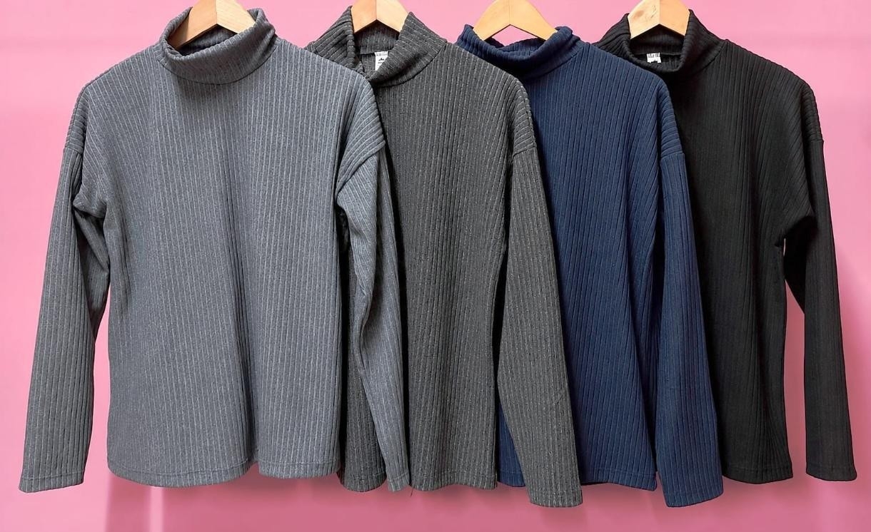 Media Polera Lanilla Morley Mujer Invierno Buzo Sweater Sweater Abrigo Dama Poleron - Imagen 1
