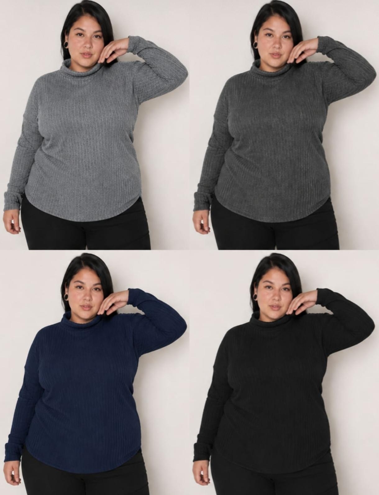 Media Polera Lanilla Morley Mujer Invierno Buzo Sweater Sweater Abrigo Dama Poleron - Imagen 2