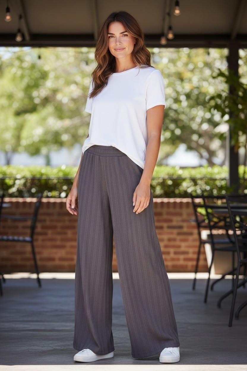 Palazzo Oxford Yacard Talle Especial Mujer Invierno Dama Abrigo Pantalón Jogging - Imagen 1