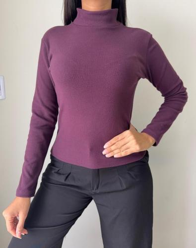 Media Polera Darlon Morley Mujer Invierno Buzo Sweater Sweater Abrigo Dama Poleron - Miniatura 3