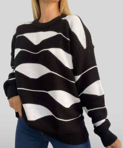 Sweater Lana Acrílica Mujer Invierno Buzo Sweater Abrigo Dama Poleron Polera - Miniatura 2