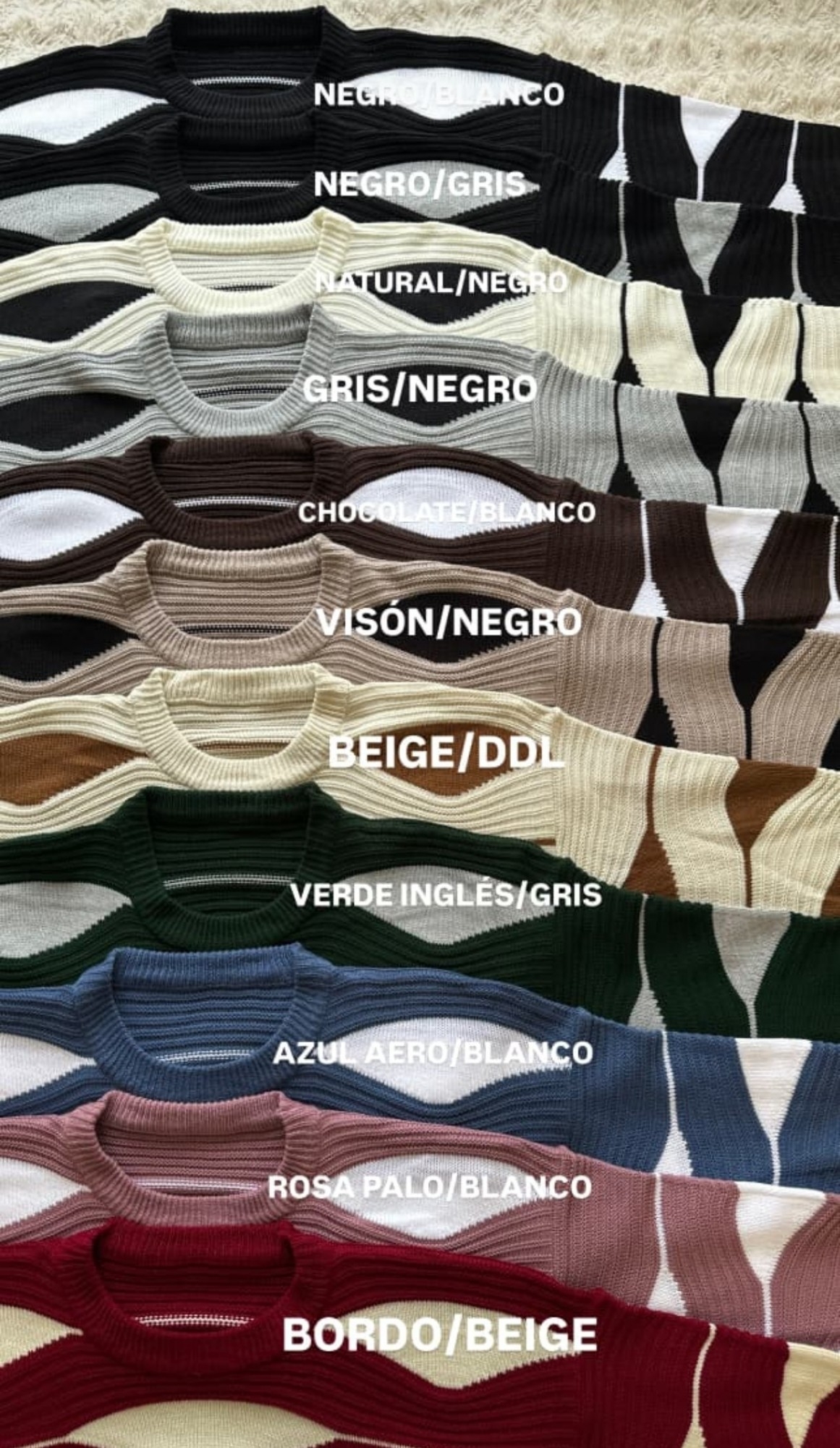 Sweater Lana Acrílica Mujer Invierno Buzo Sweater Abrigo Dama Poleron Polera - Imagen 3