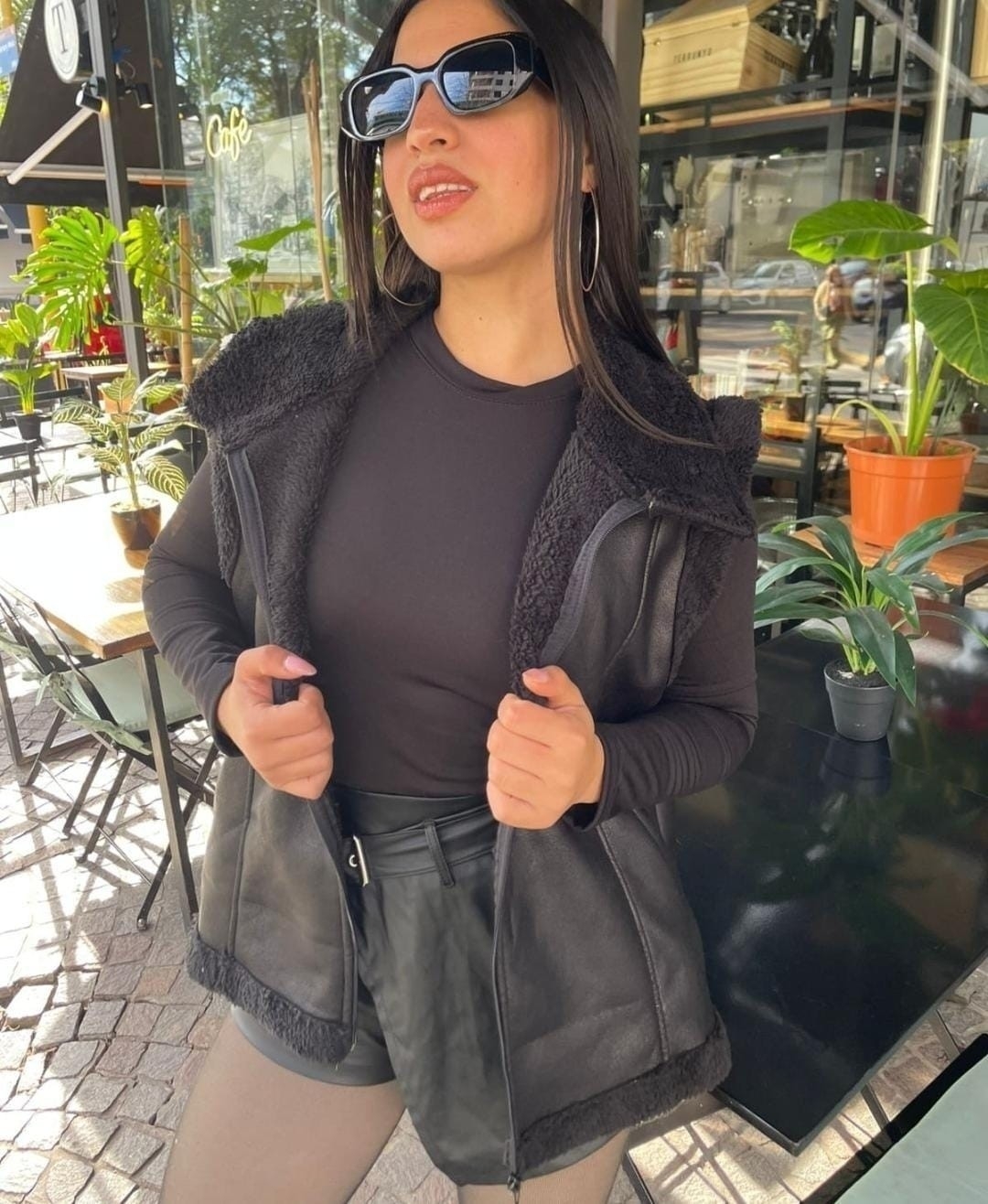 Chaleco Gamulan Corderito Abrigo Invierno Campera Buzo Sweater Sweater Abrigo Dama - Imagen 1